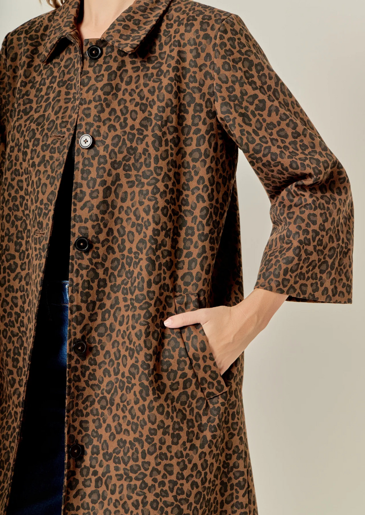 Animal Print Trench