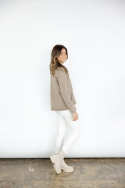 Tipped Neck Sweater