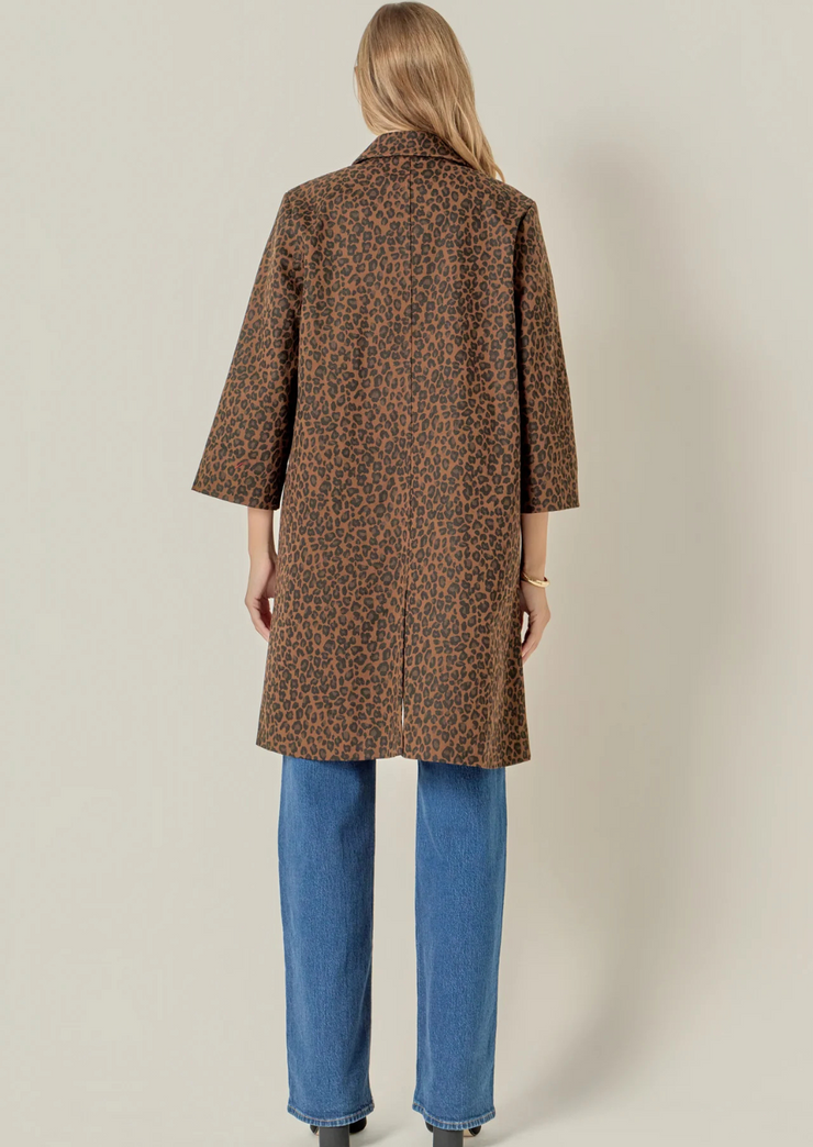 Animal Print Trench