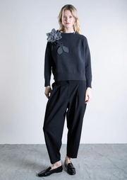 Knit Floral Sweater