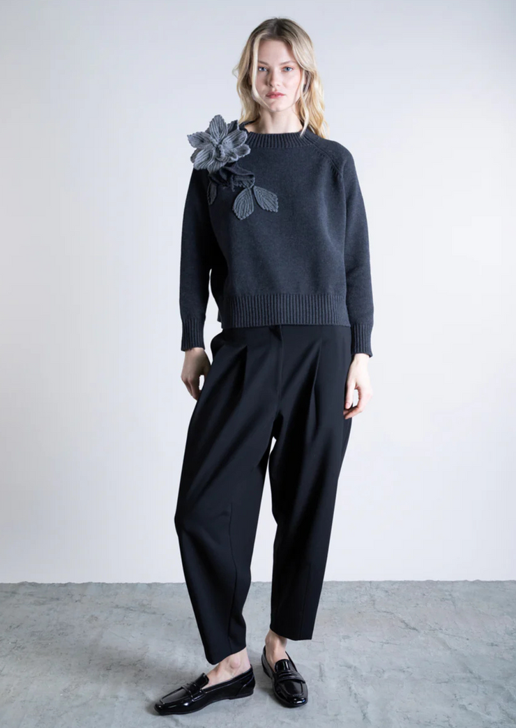 Knit Floral Sweater