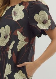 Scallop Hem Dress