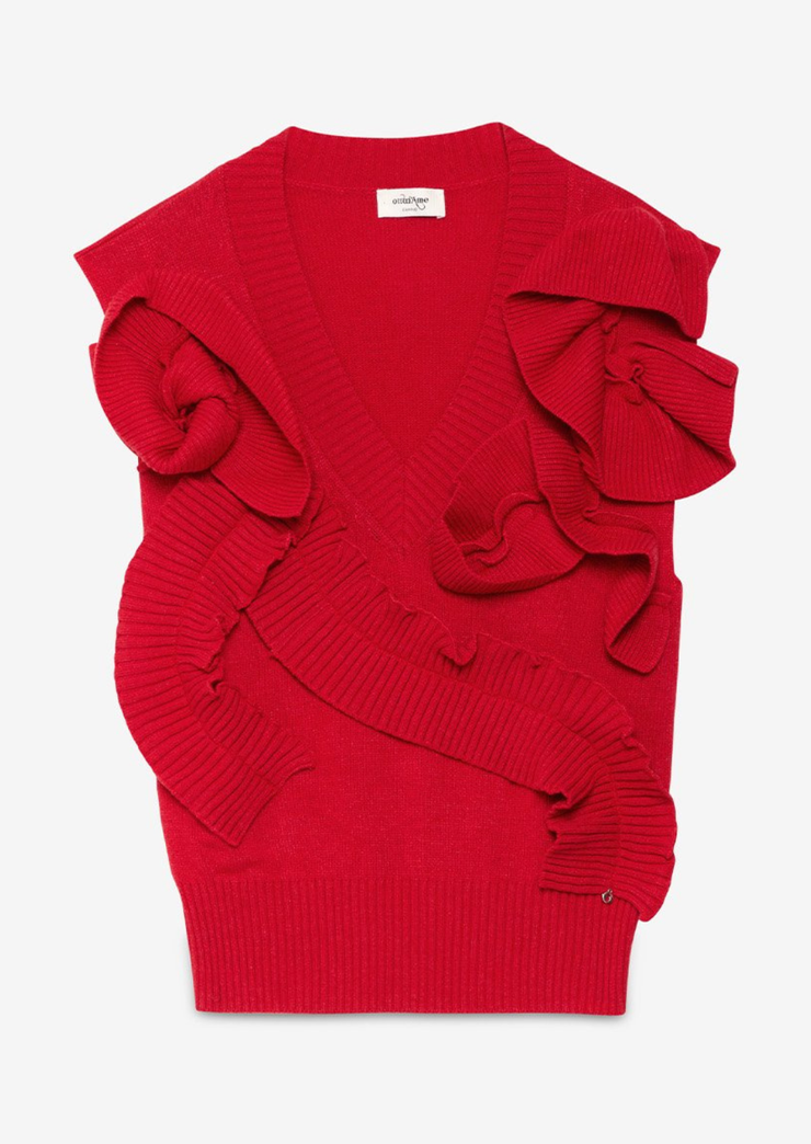 Wool Blend Vest, DK9263