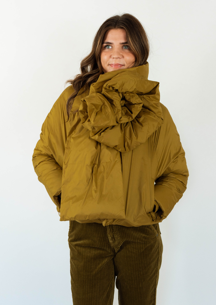 Urban Jacket with Floral Scarf