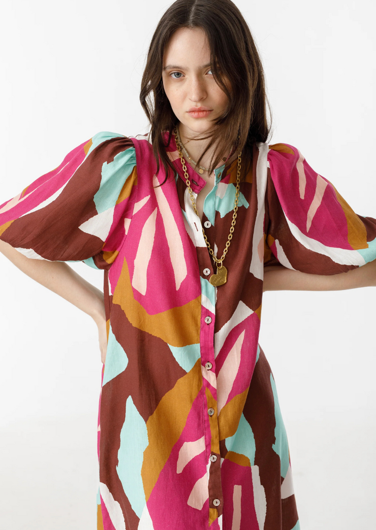 Bubble Linen Dress, Candela