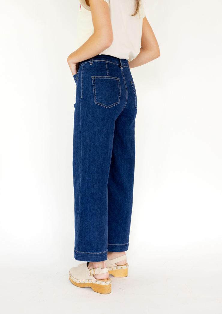 Cropped Patch Pocket Pant