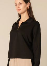 Long Sleeve Quarter Zip Top