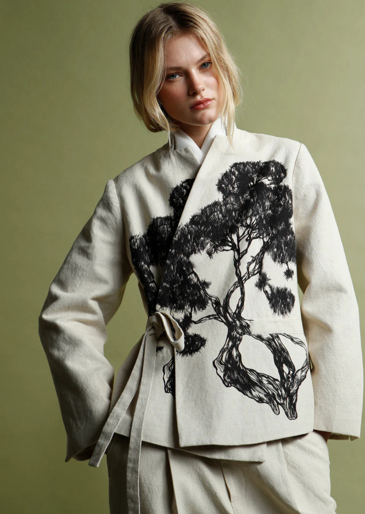 Crossed Kimono Jacket