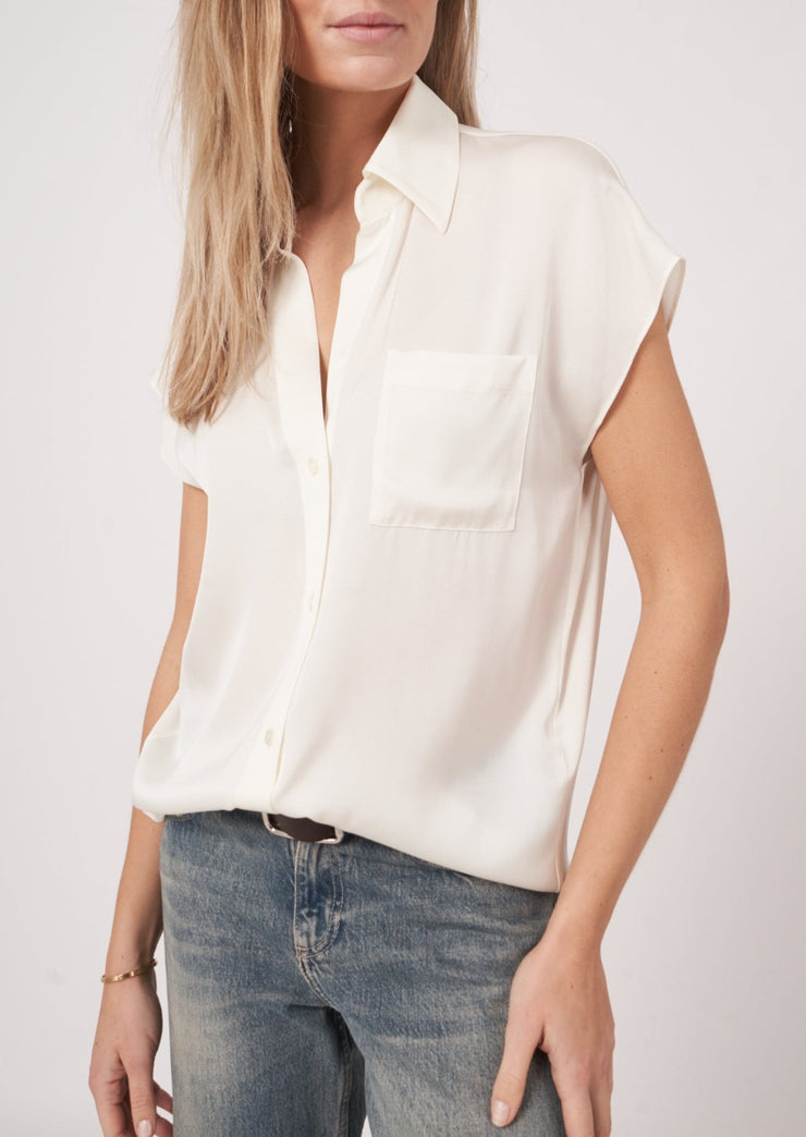 Silk Top with Pocket, 600683