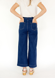 Cropped Patch Pocket Pant