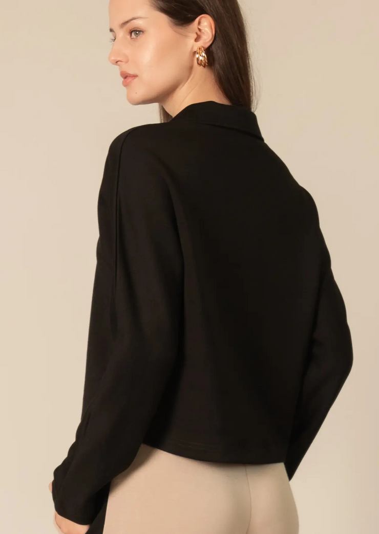 Long Sleeve Quarter Zip Top