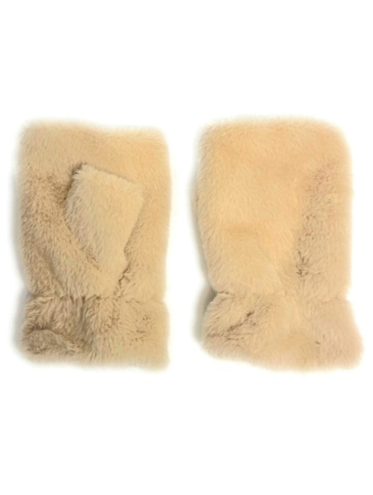 Faux Fur Fingerless Glove