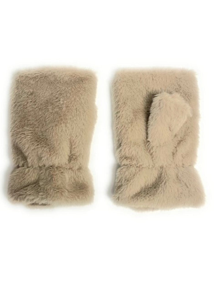 Faux Fur Fingerless Glove