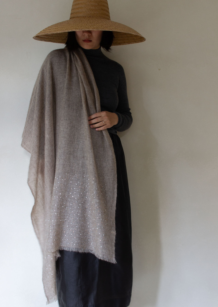 Diamante Cashmere Shawl, OR25-S04