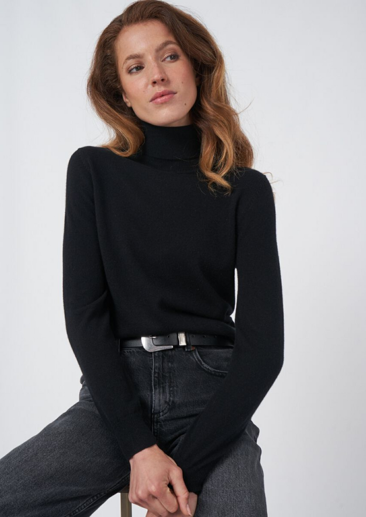 Cashmere Roll Neck Sweater, Sweater 100512