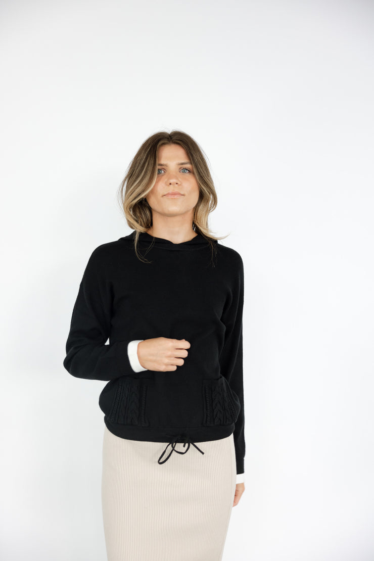 Hooded Knitted Sweater