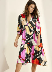 Abstract Leaves Dress