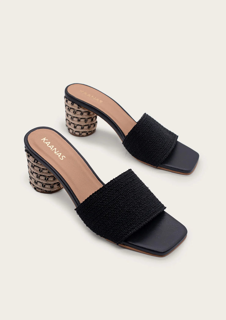 Amber Black Sandal