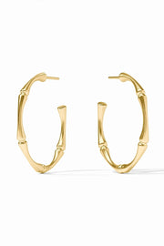 Bamboo Hoop Earring