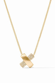 Catalina X Pave Delicate Necklace