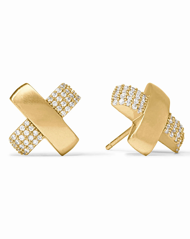 Catalina C Pave Stud Earring