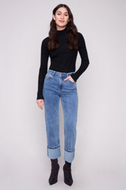 Wide Cuff Denim Pant