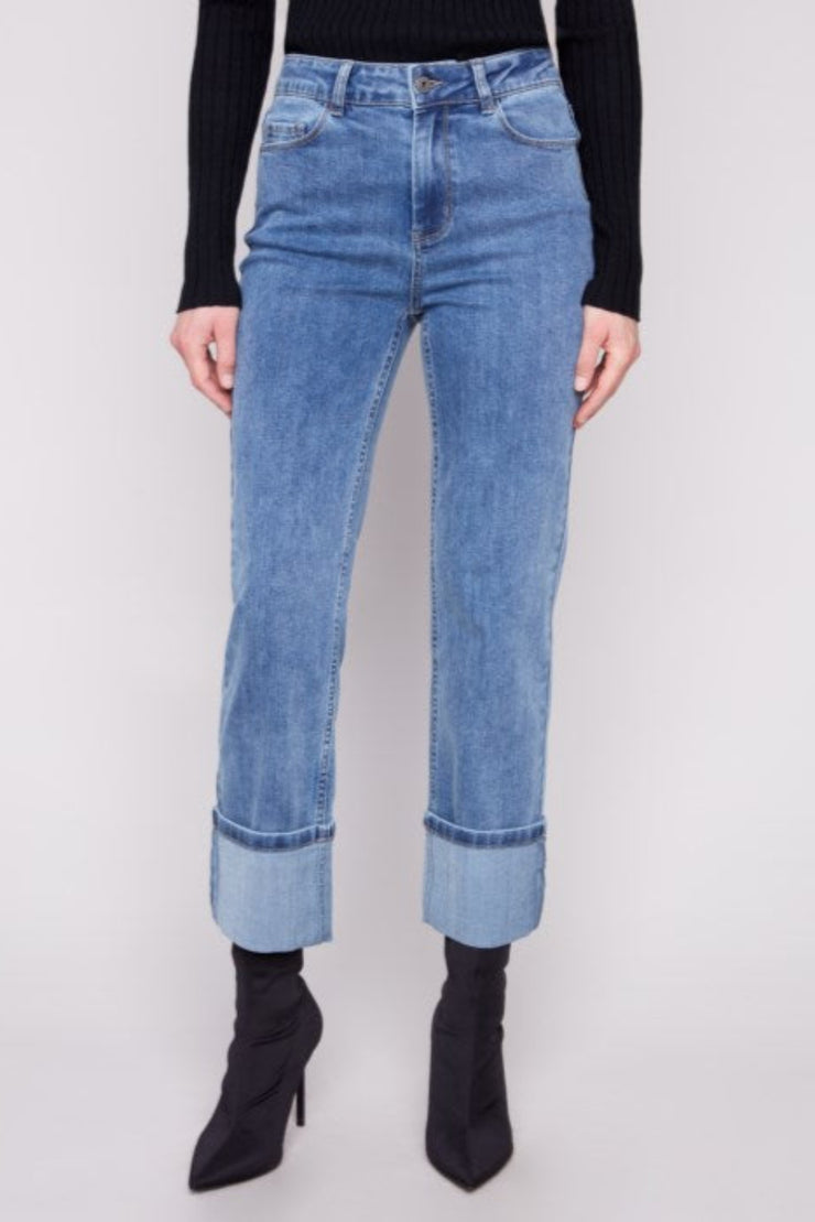 Wide Cuff Denim Pant