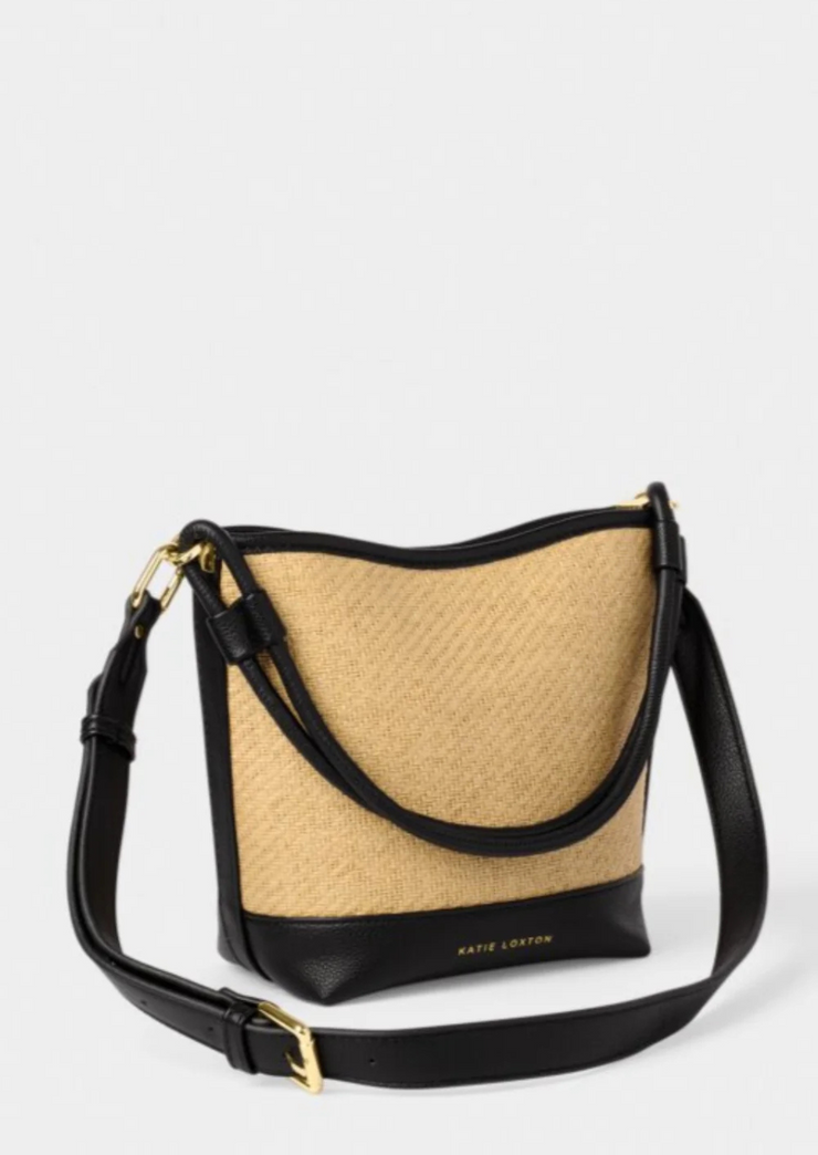 Riviera Raffia Bucket Bag