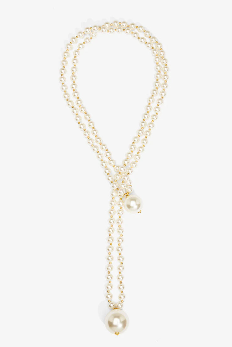 Double Pearl Necklace