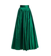 Taffeta Ball Skirt in Emerald