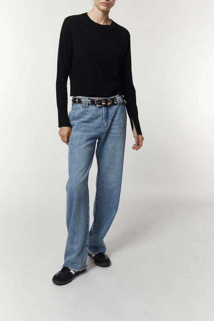 Elodie Layered Crewneck Sweater