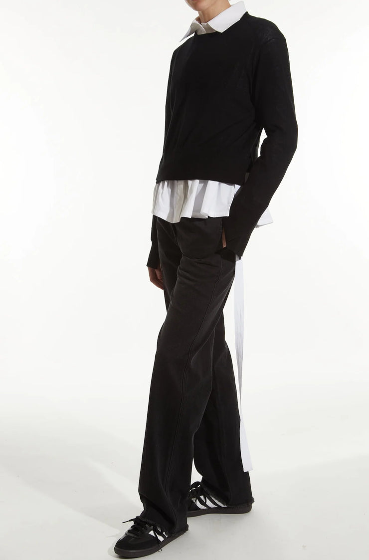 Elodie Layered Crewneck Sweater