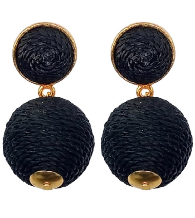 Lantern Raffia Earring