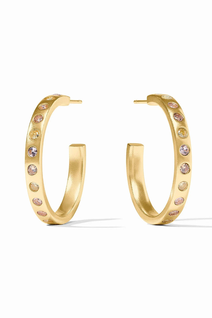 Rainbow Hoop Earring
