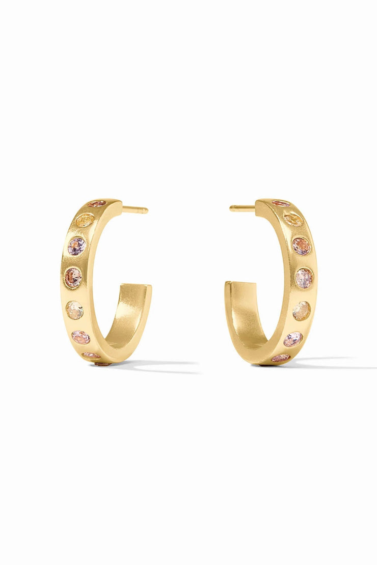 Rainbow Hoop Earring