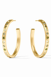 Rainbow Hoop Earring