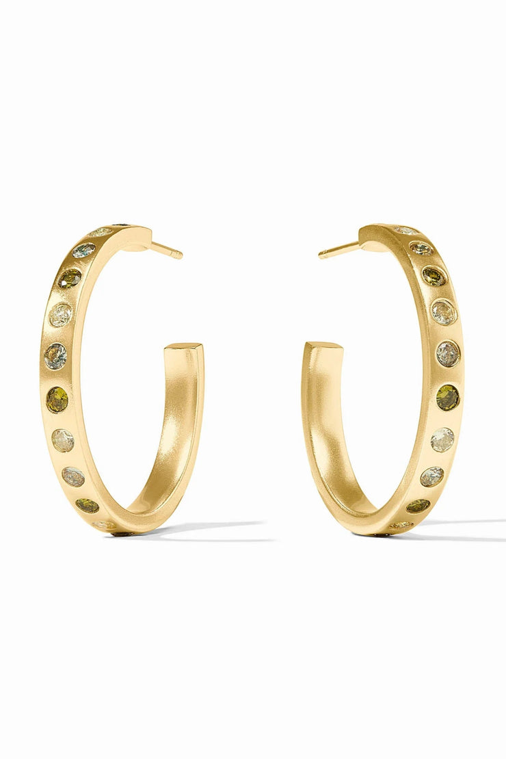 Rainbow Hoop Earring