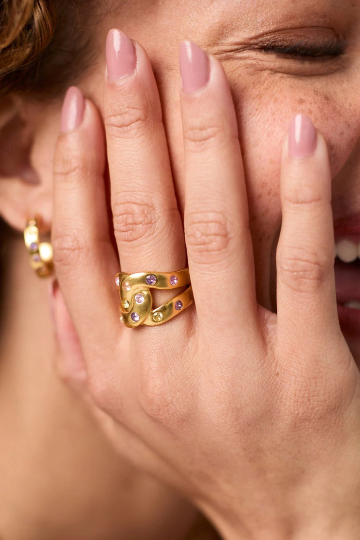 Rainbow Infinity Ring