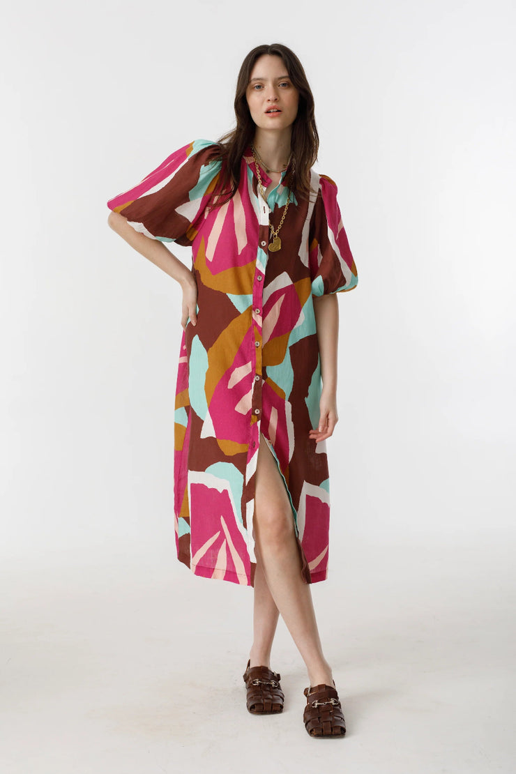 Bubble Linen Dress, Candela