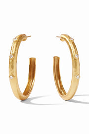 Noel Stone Hoop Earring - HP086GCZ