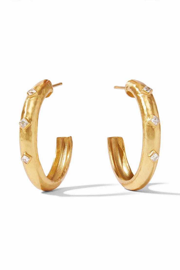 Noel Stone Hoop Earring - HP086GCZ