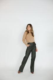 Malibu Roll Neck Sweater - Camel