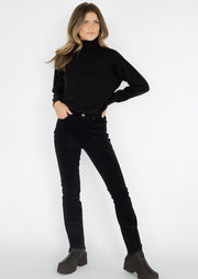 Malibu Roll Neck Sweater - Black