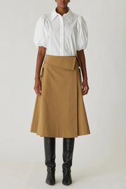 Sateen Foldover Skirt