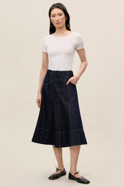 Gabrielle Denim Skirt