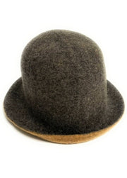 Boiled Wool Reversible Cloche