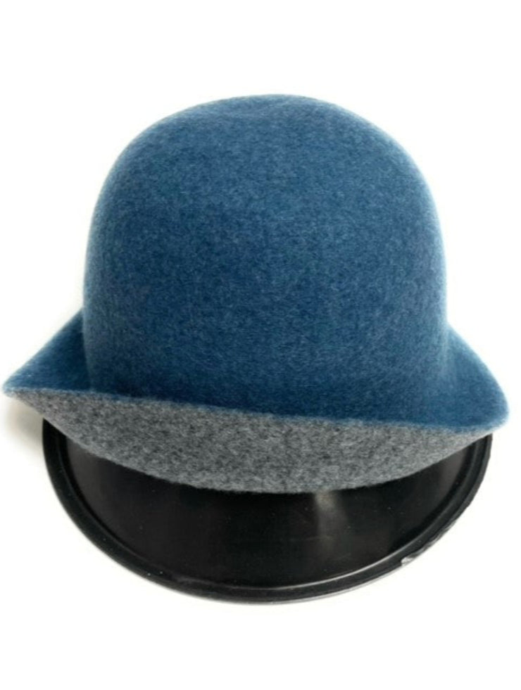 Boiled Wool Reversible Cloche