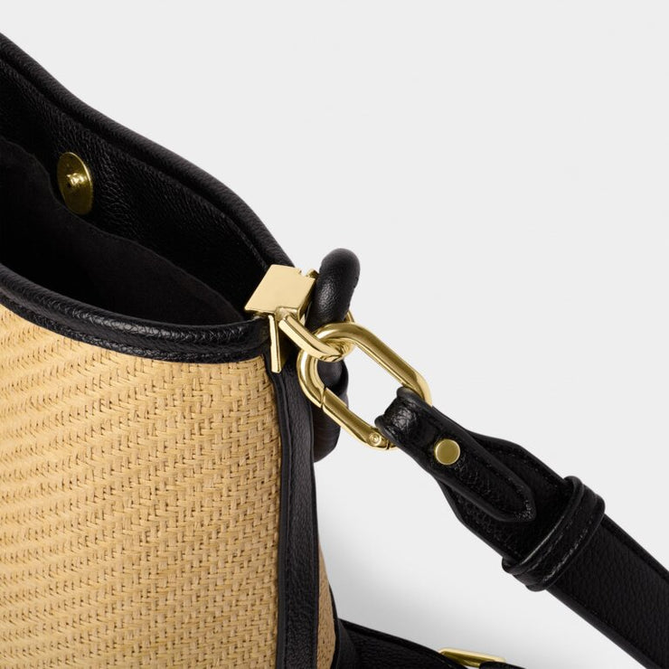 Riviera Raffia Bucket Bag