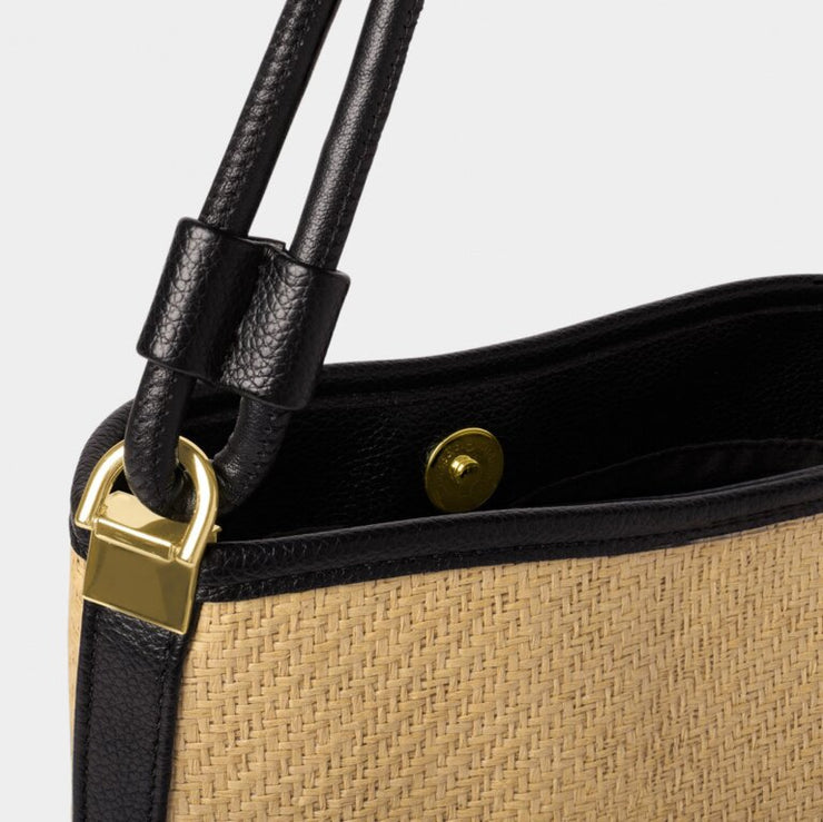 Riviera Raffia Bucket Bag