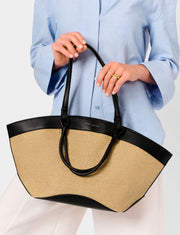 Riviera Raffia Tote